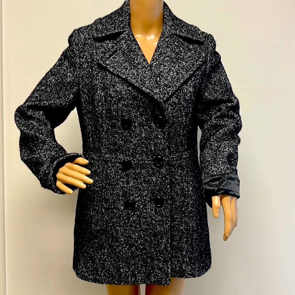 Calvin Klein Double Breasted Wool Pea Coat size 6